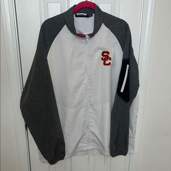 South Carolina Gray White Zip-Up Jacket - Picture 1 of 7